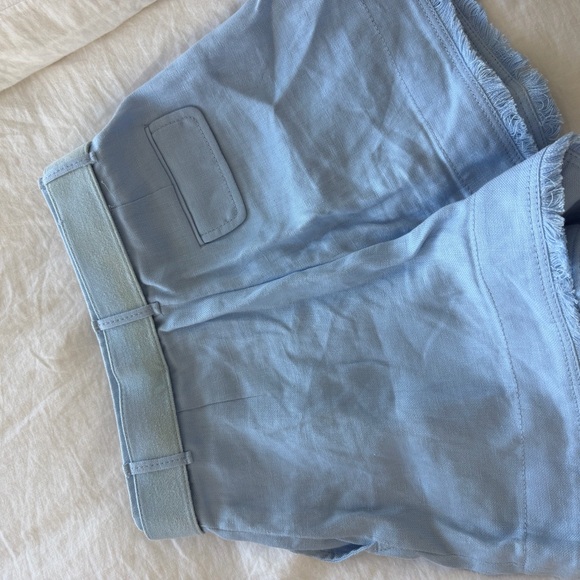 Zimmermann Light Blue High Waist Women's Shorts - Picture 4 of 5